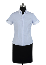 女短袖V領(lǐng)襯衫TMNC505B 女短袖V領(lǐng)襯衫TMNC505B