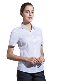 女短袖關(guān)門領(lǐng)襯衣GWD6032 女短袖關(guān)門領(lǐng)襯衣GWD6032