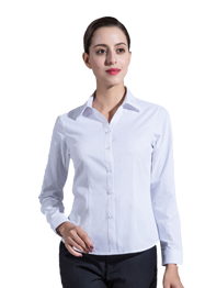 女長袖V領襯衣TW3501 女長袖V領襯衣TW3501