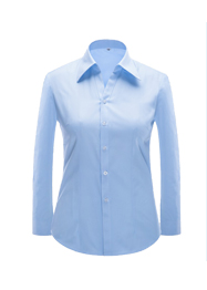 女長袖V領襯衣 YW4507 女長袖V領襯衣 YW4507