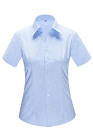 女短袖V領襯衣 YWD4507 女短袖V領襯衣 YWD4507